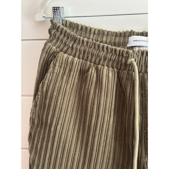 Urban Outfitters Olive Green Corduroy Pants | Ribbed Relaxed Fit | Women’s Small - Picture 2 of 12